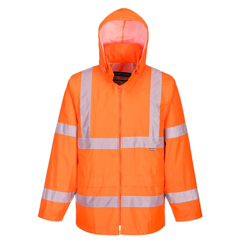 H440 - Hi Vis Orange Rain Jacket