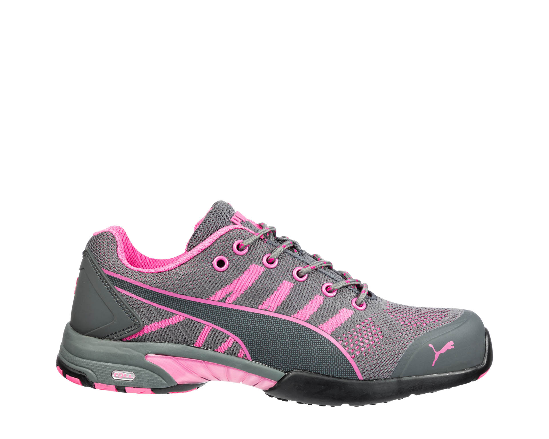 Womens Trainer Enterprise Safety Knit Pink Low Puma Workwear - Safety Celerity